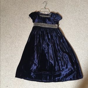 navy velvet Biscotti dress , size 5.